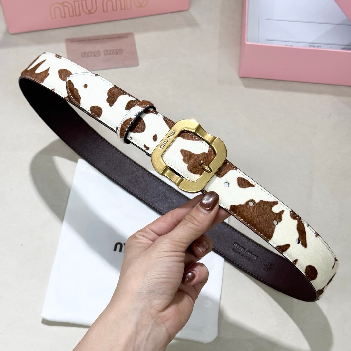2026 Miu Miu 3.4cm Belt