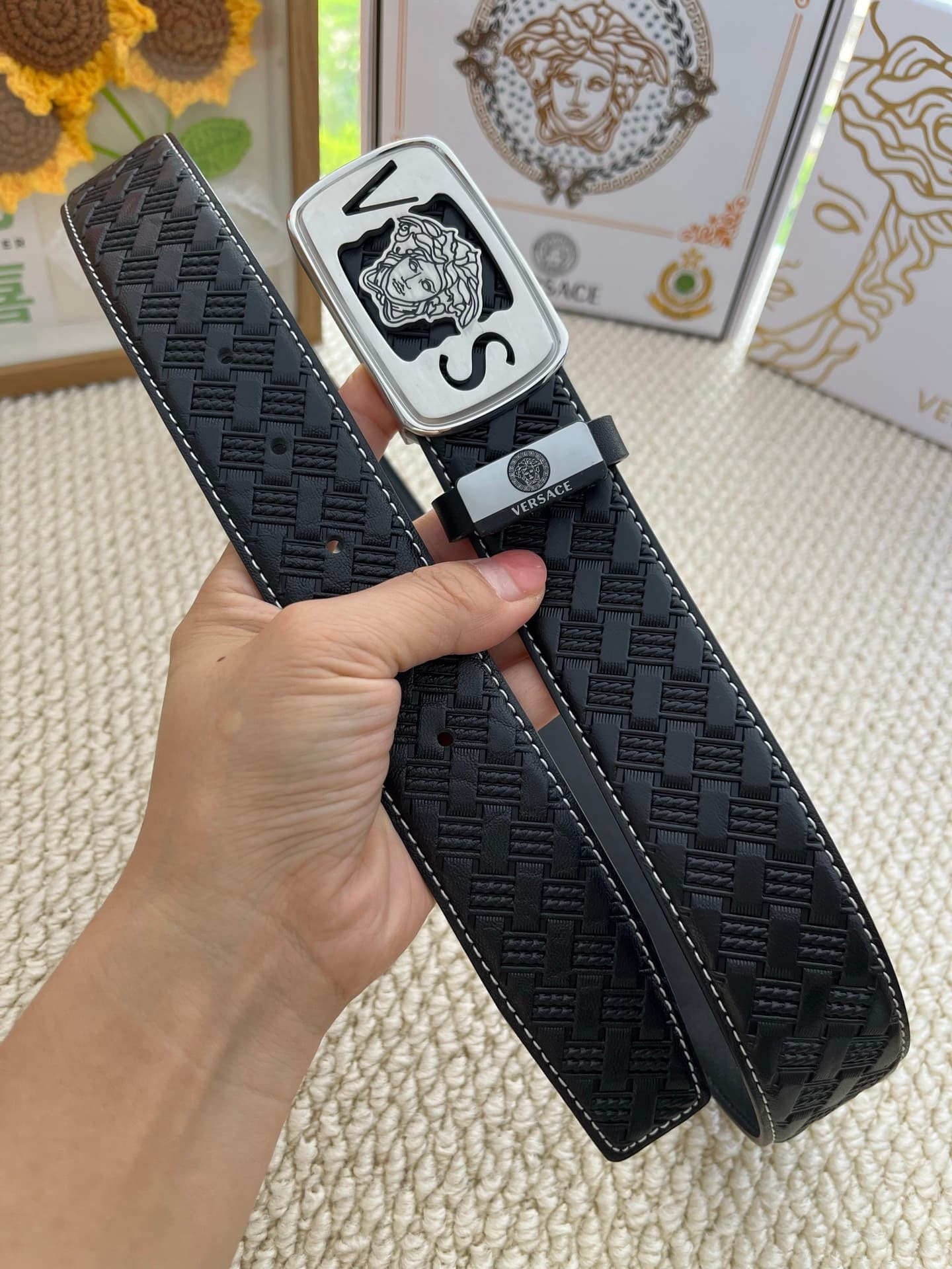 2026 Versace Man 3.8cm Belt
