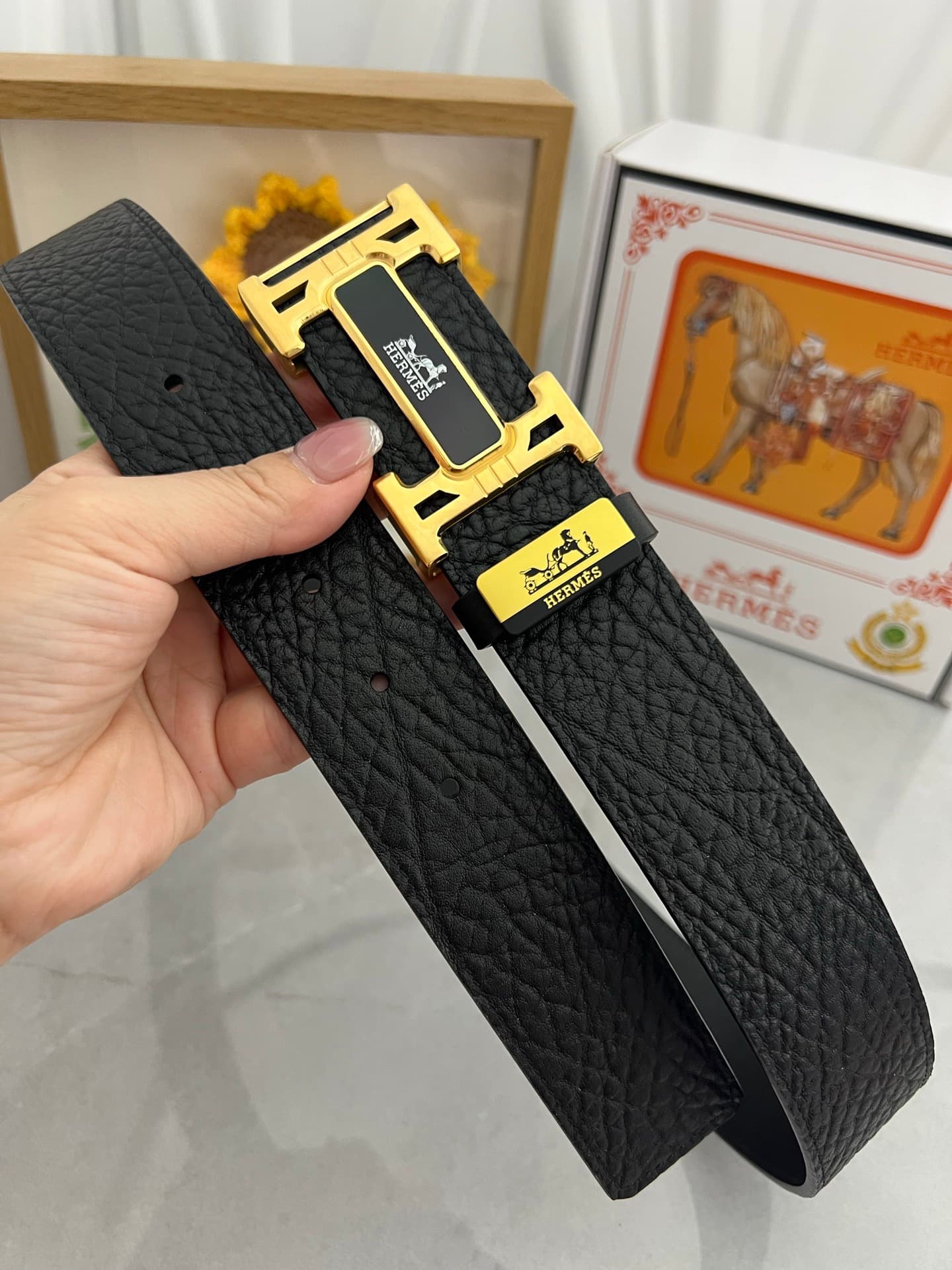 2026 Hermes 3.8cm Belt