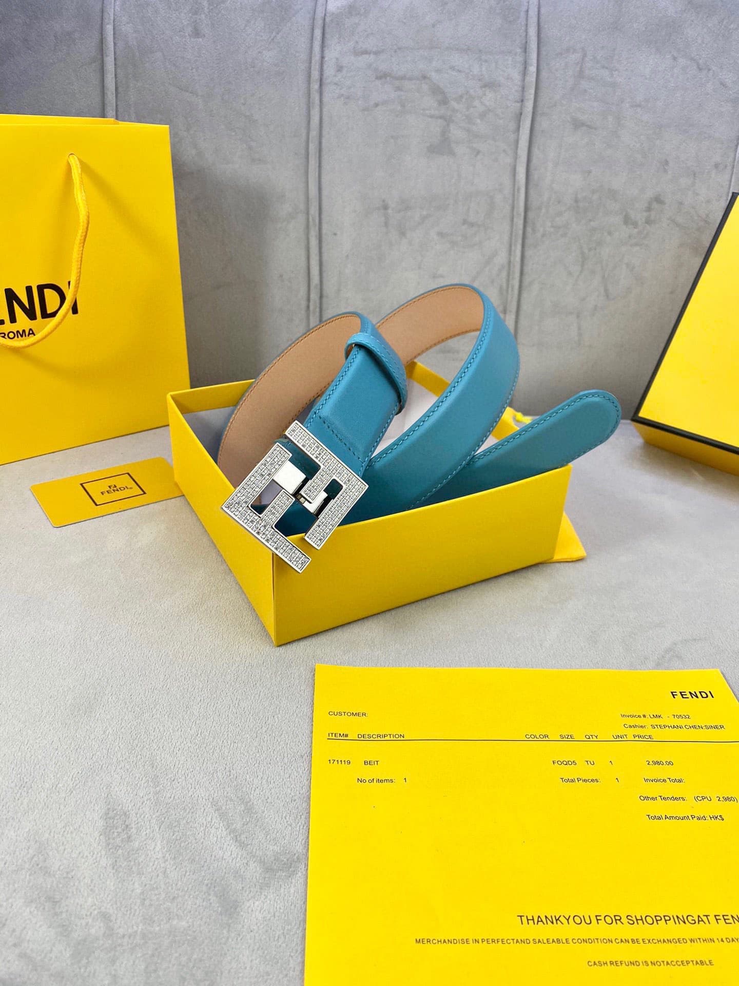 2026 Fendi 4.0cm Belt