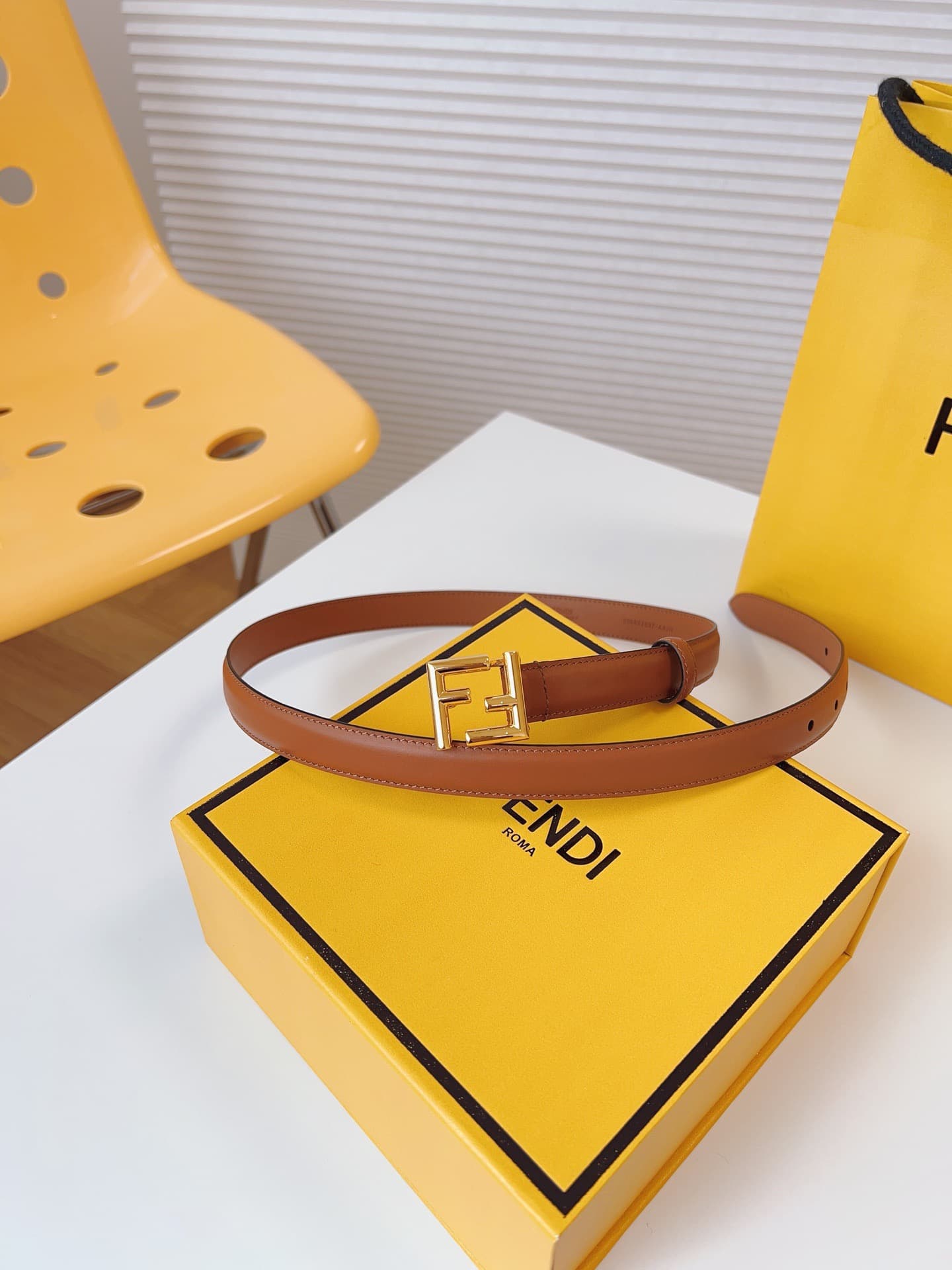 2026 Fendi 2.0cm Belt