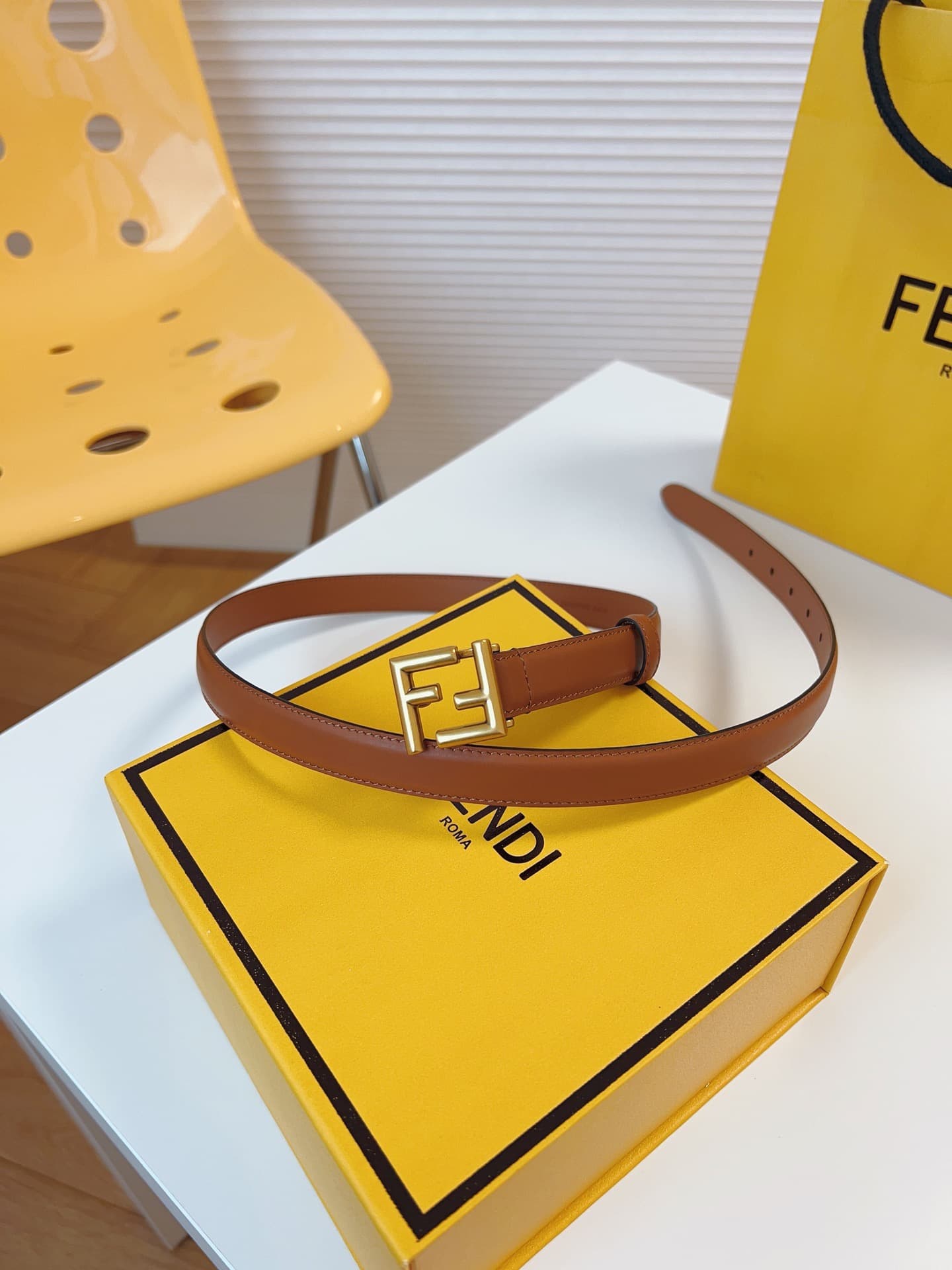 2026 Fendi 2.0cm Belt