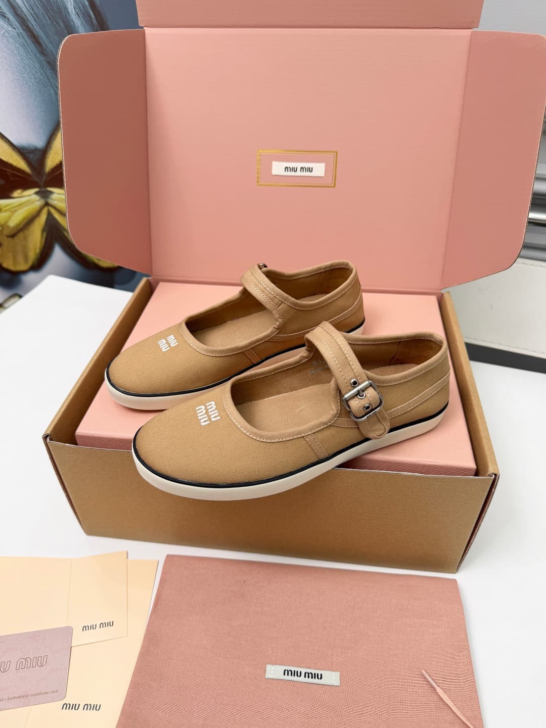 2026 Miu Miu Women Ballet Shoes