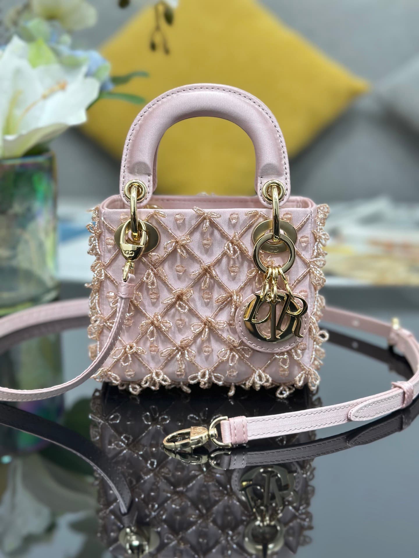2026 Lady Dior Micro Handbag Size:12*10.2*5 cm