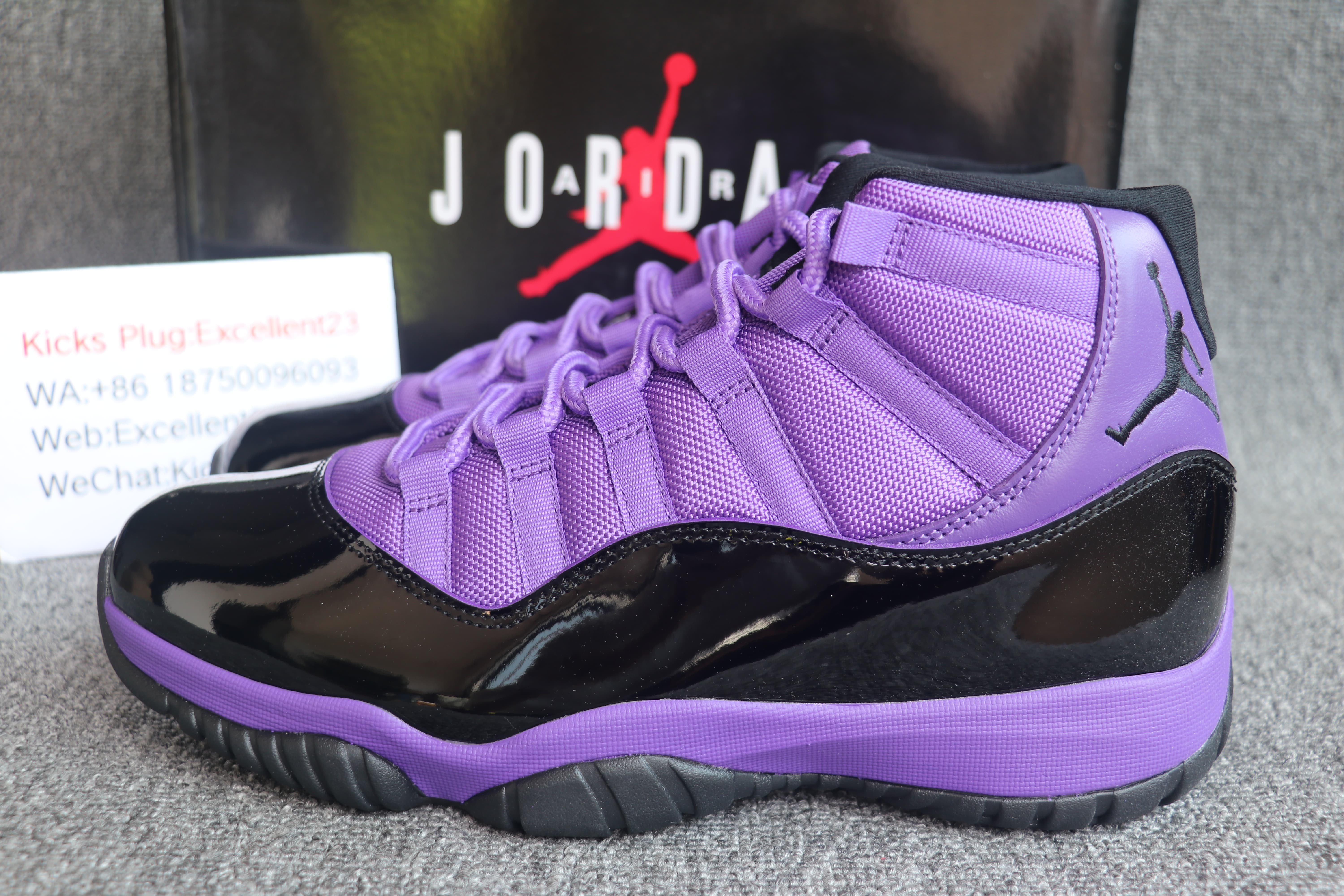 Air Jordan 11 Black Purple