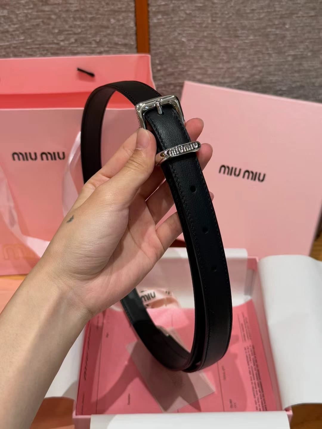 2026 Miu Miu 2.0cm Belt