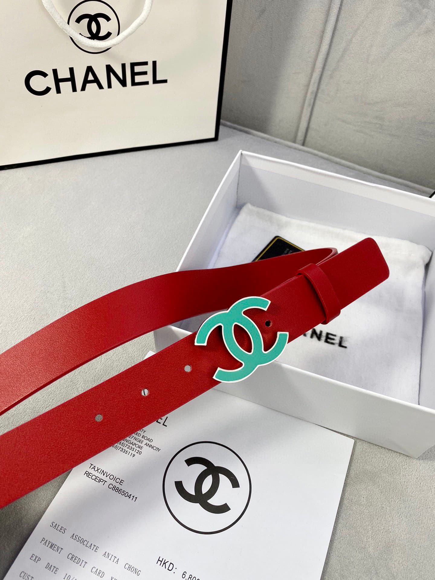 2026 Chanel 3.0cm Belt