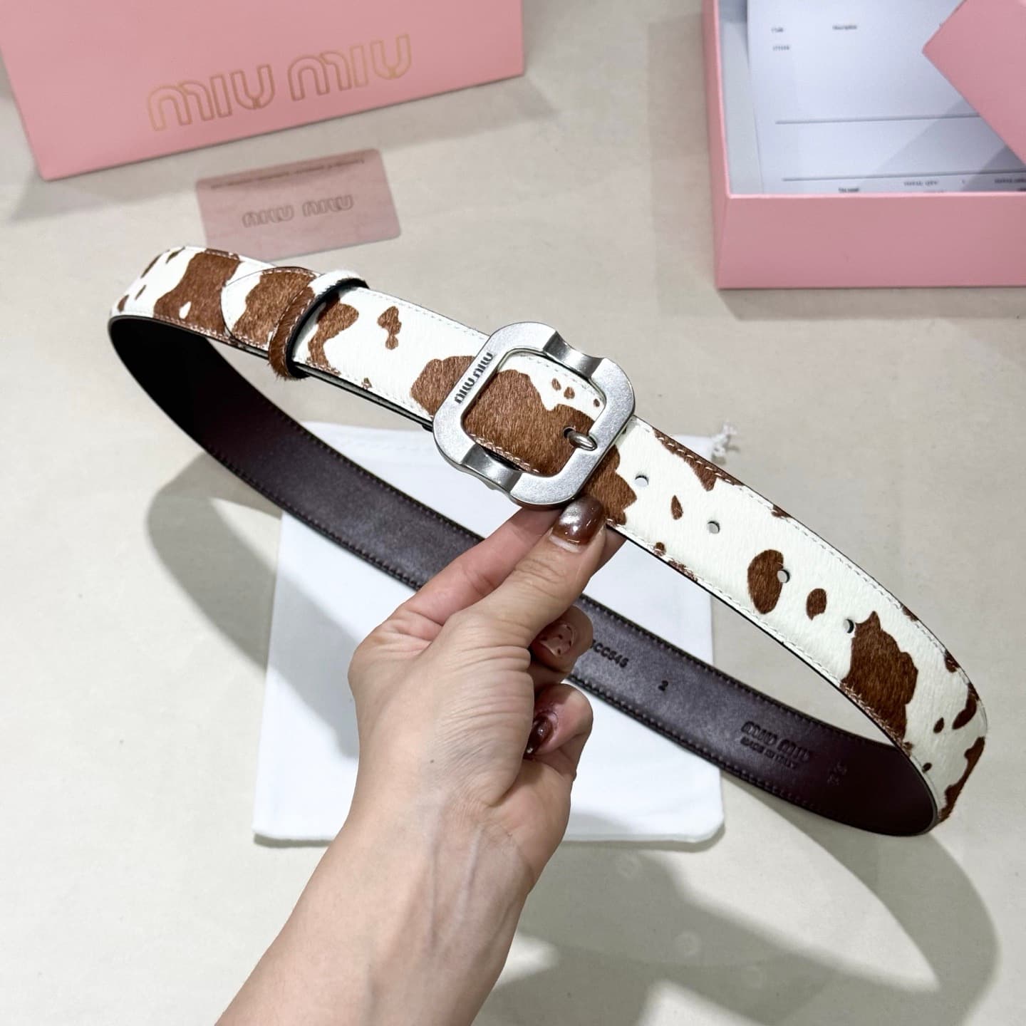 2026 Miu Miu 3.4cm Belt