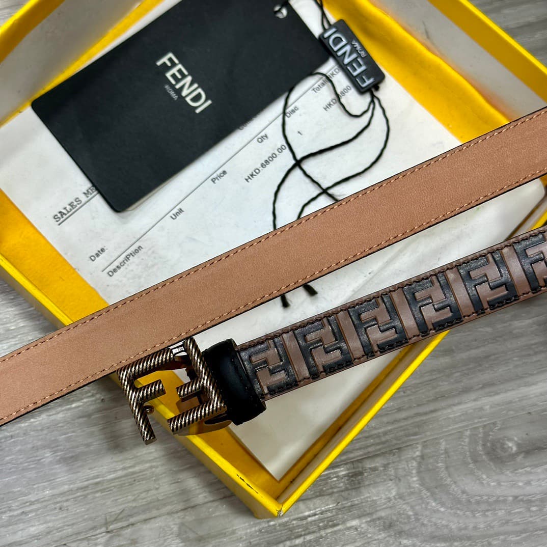 2026 Fendi 2.0cm Belt