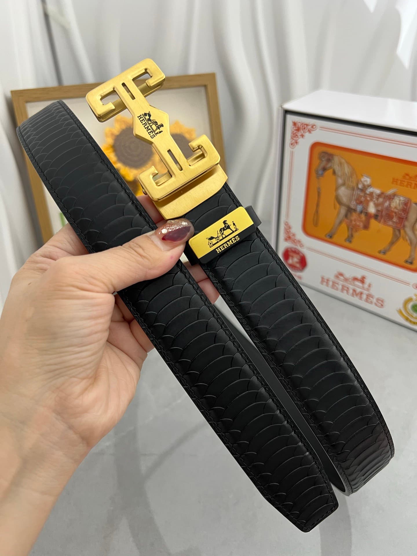 2026 Hermes 3.8cm Belt