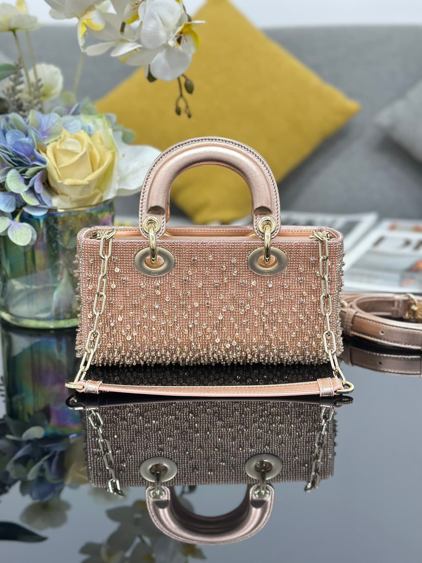 2026 Lady D-Joy Handbag Size:22*12*6 cm