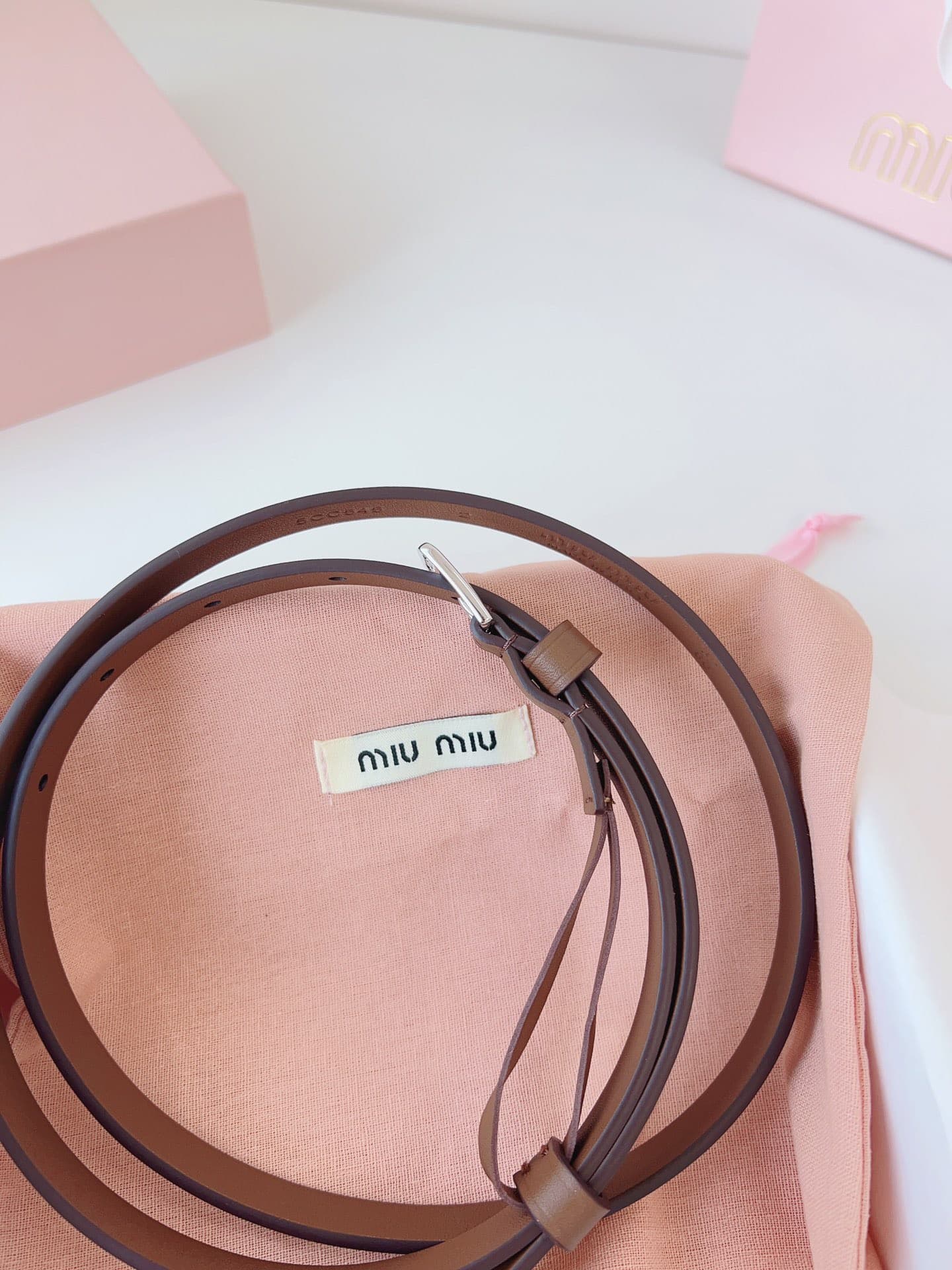 2026 Miu Miu 1.5cm Belt