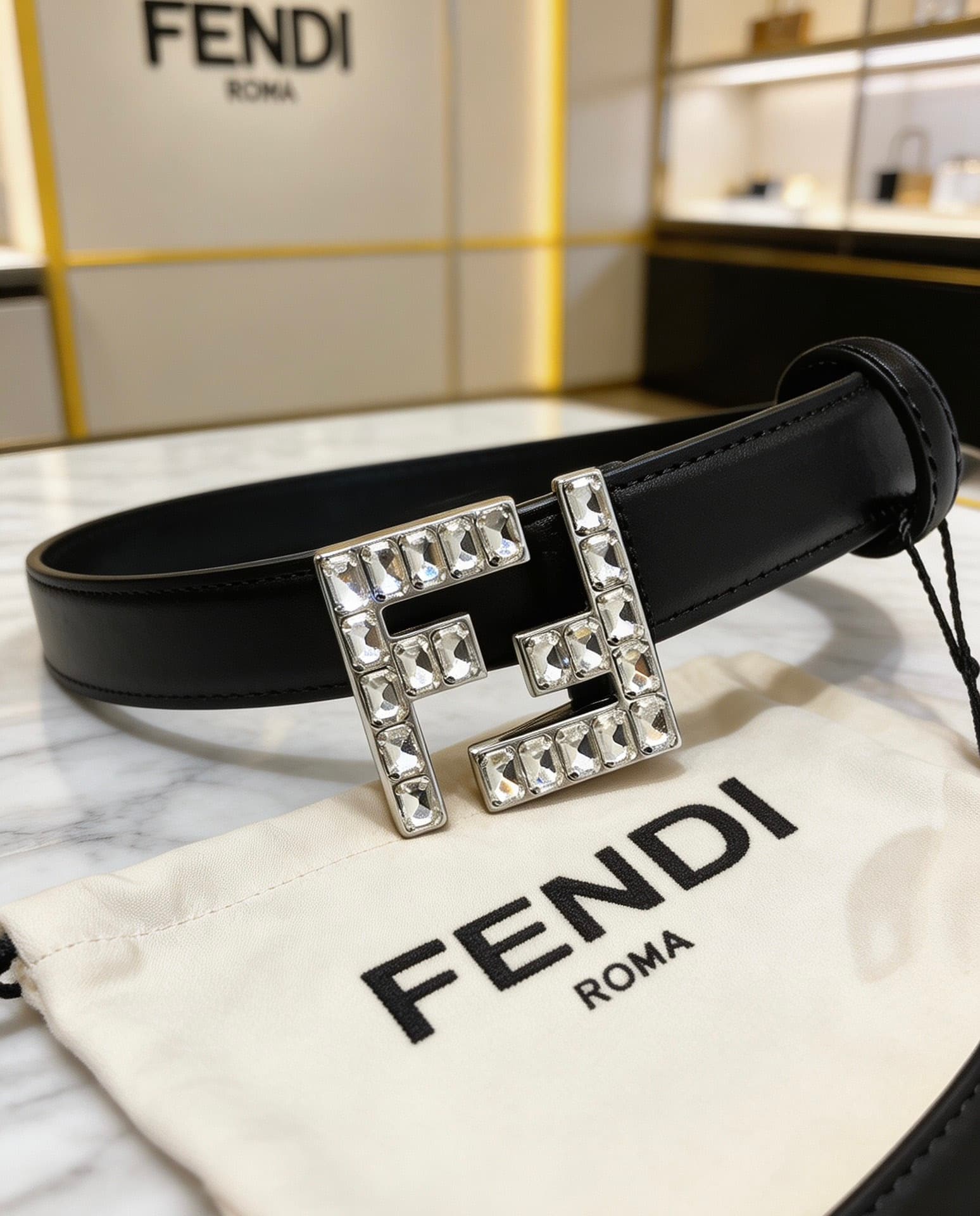 2026 Fendi 2.0cm Belt