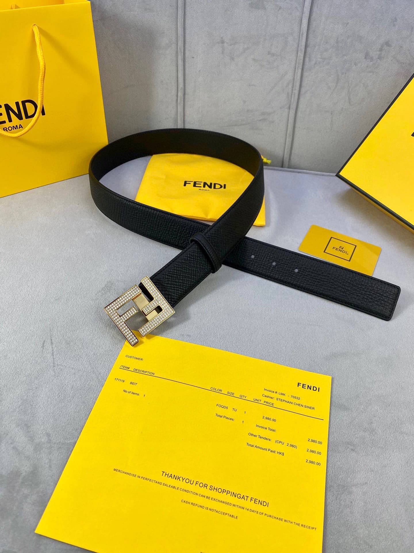 2026 Fendi 4.0cm Belt