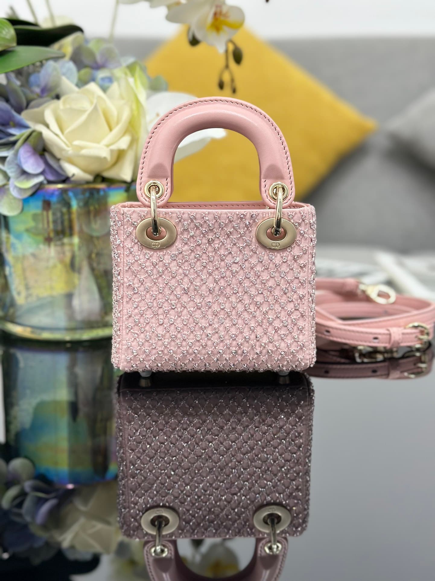 2026 Lady Dior Micro Handbag Size:12*10.2*5 cm