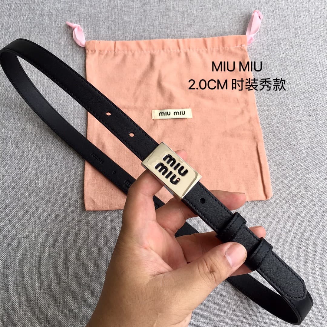 2026 Miu Miu 2.0cm Belt