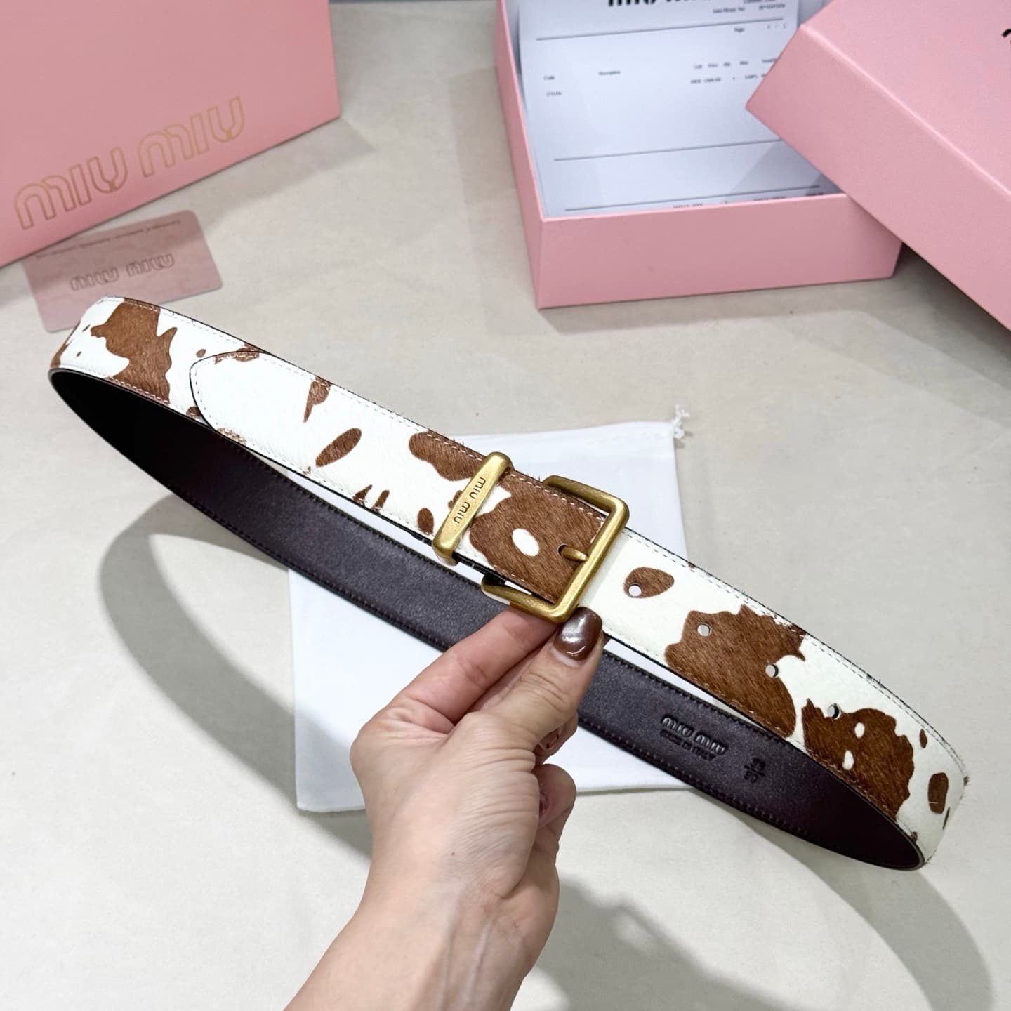 2026 Miu Miu 3.4cm Belt
