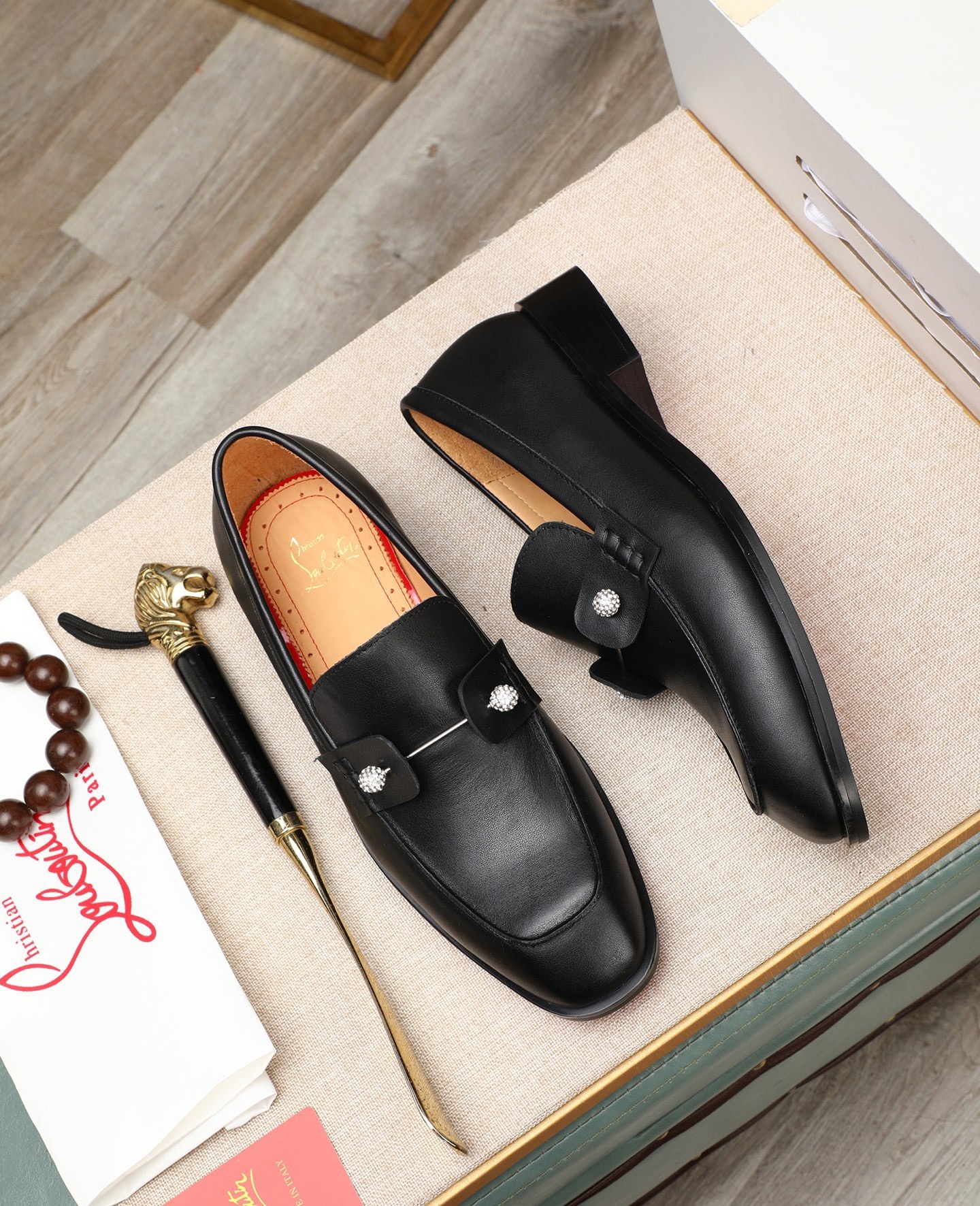 2026 CL Red Bottom Business Shoes