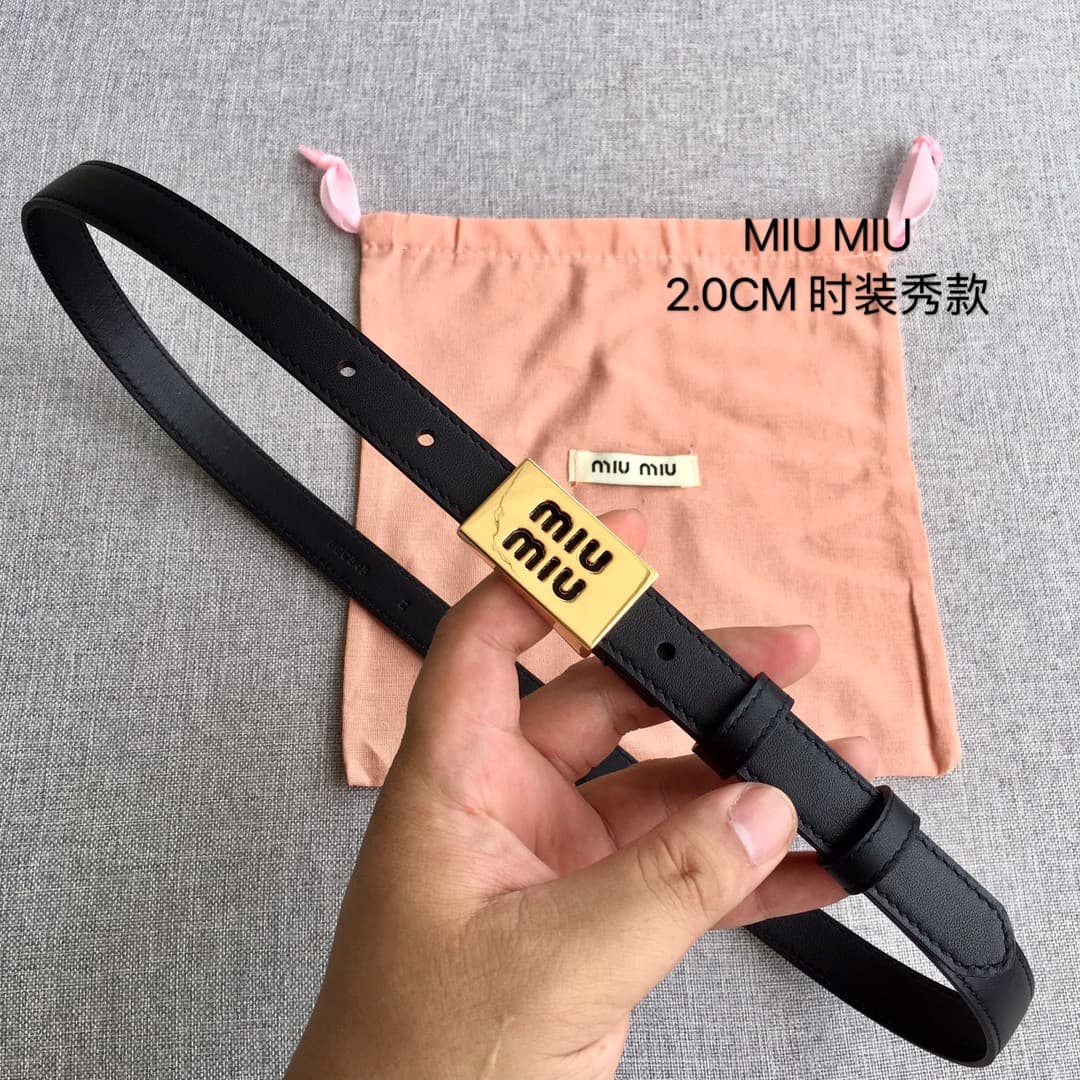 2026 Miu Miu 2.0cm Belt