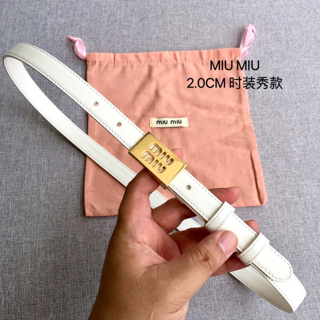 2026 Miu Miu 2.0cm Belt