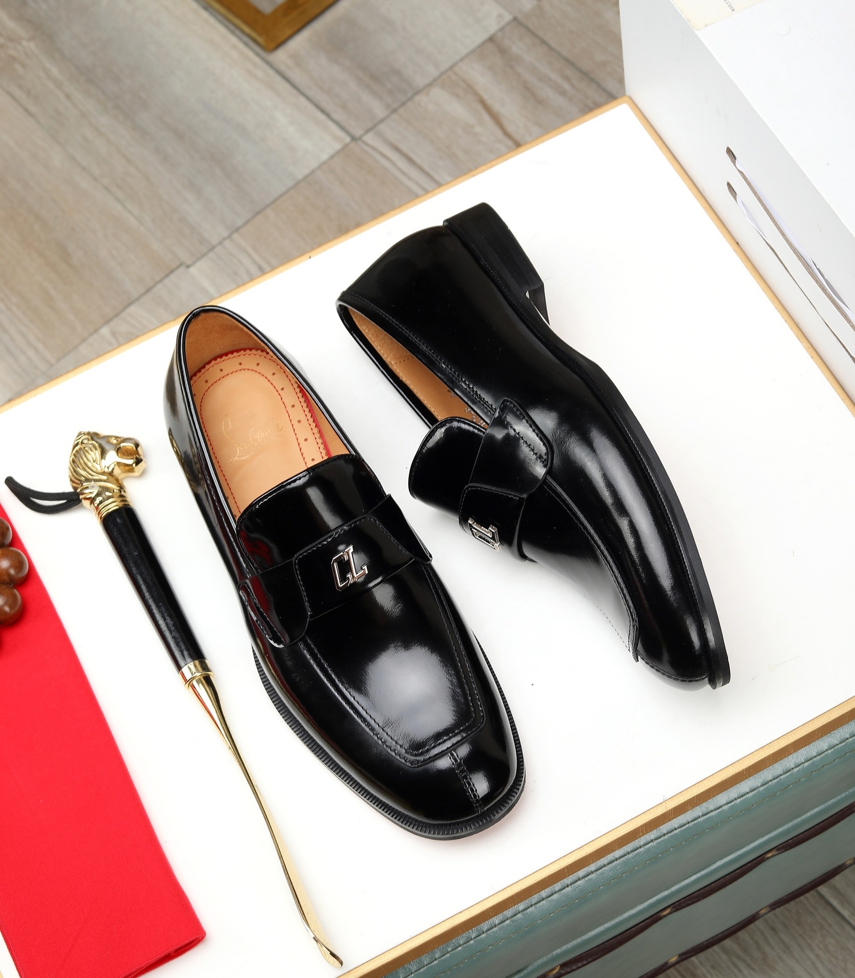 2026 CL Red Bottom Business Shoes