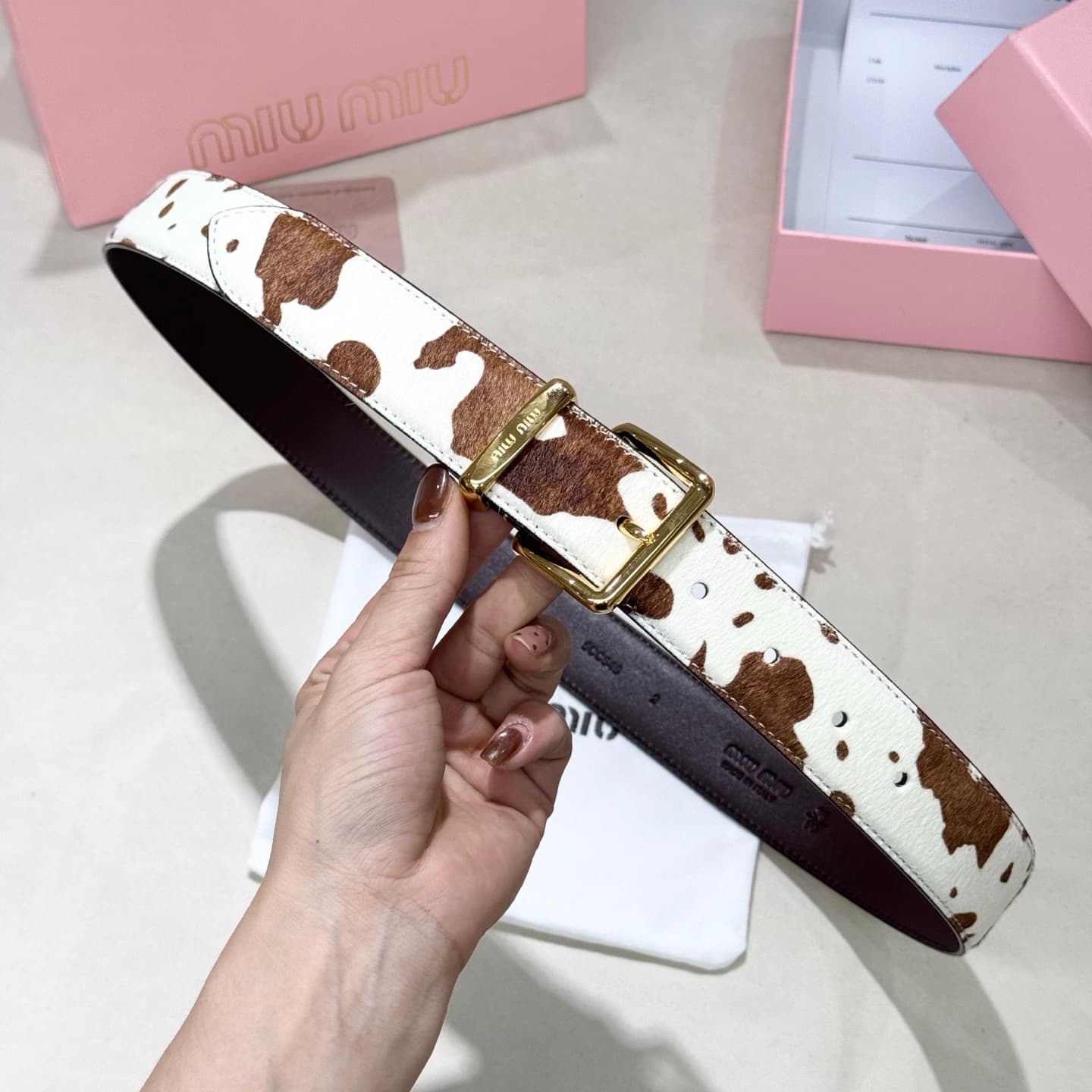 2026 Miu Miu 3.4cm Belt