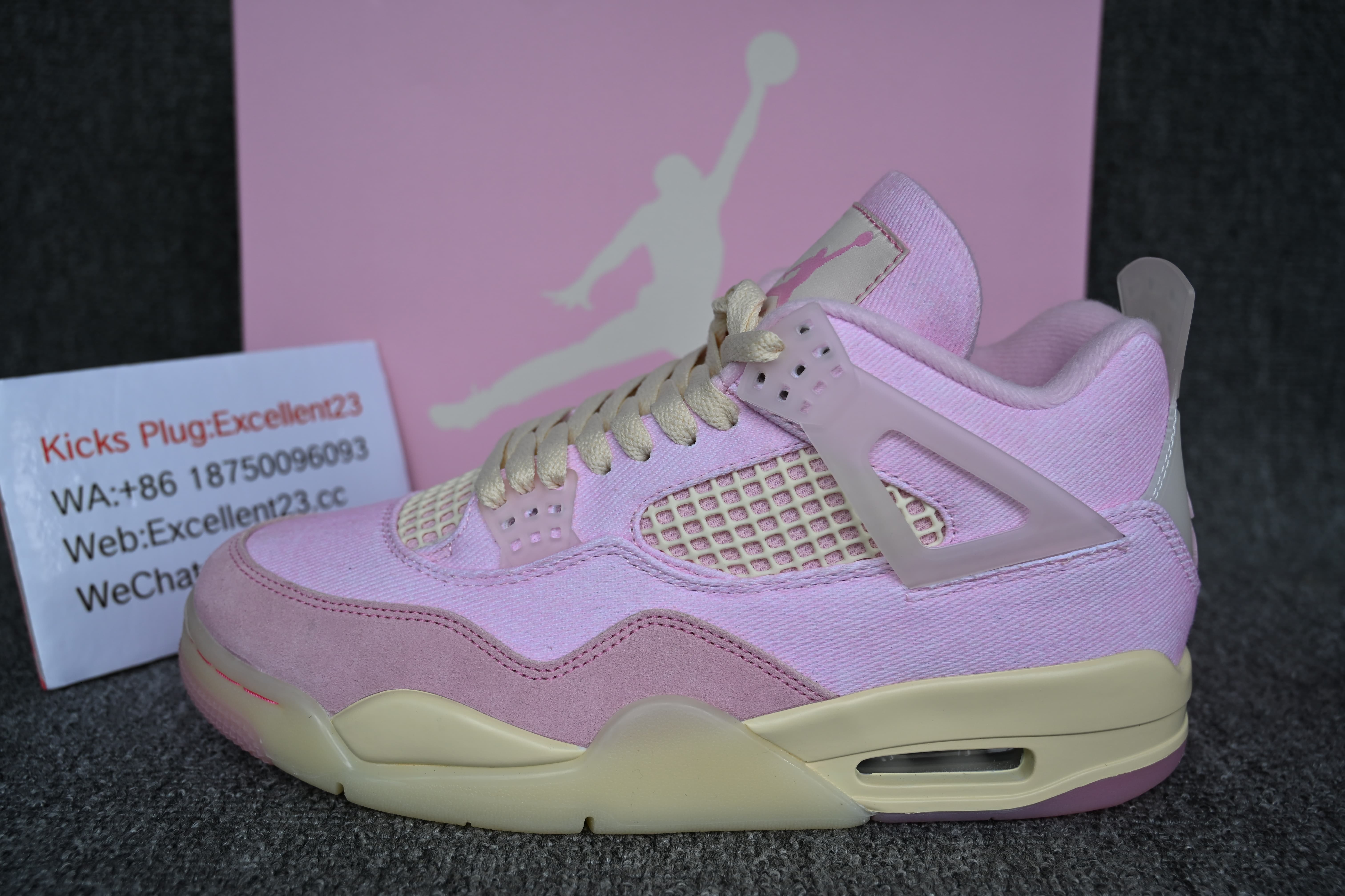 Air Jordan 4 Pearl Pink And Ice Carmine