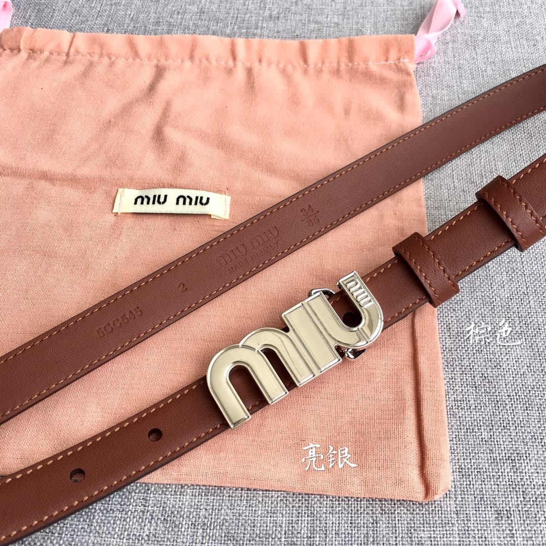 2026 Miu Miu 2.0cm Belt