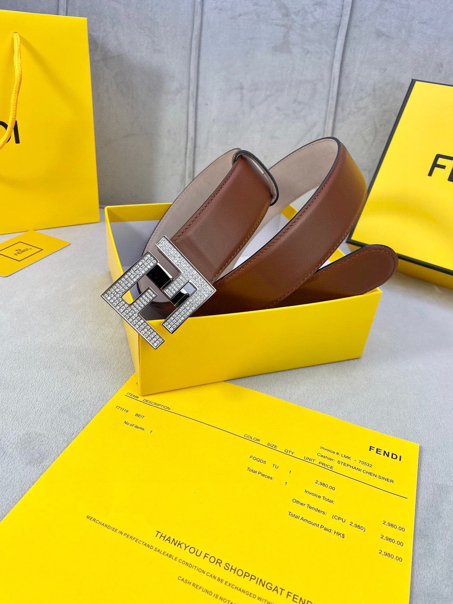 2026 Fendi 4.0cm Belt