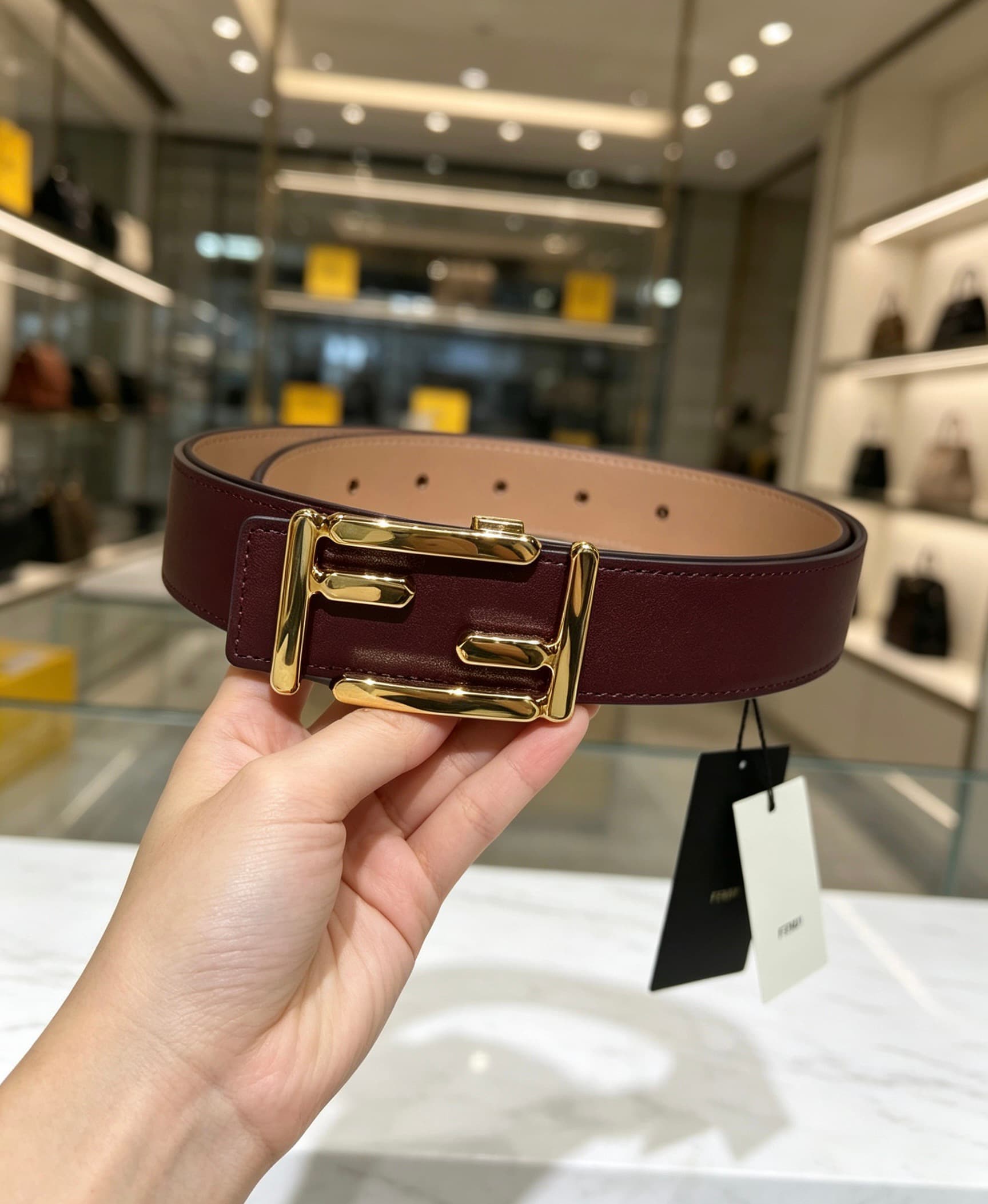 2026 Fendi 3.0cm Belt