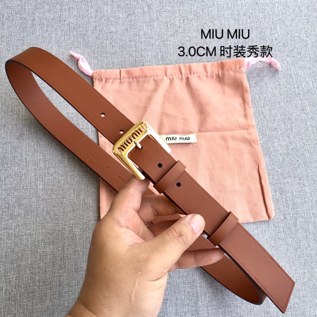 2026 Miu Miu 2.0cm Belt