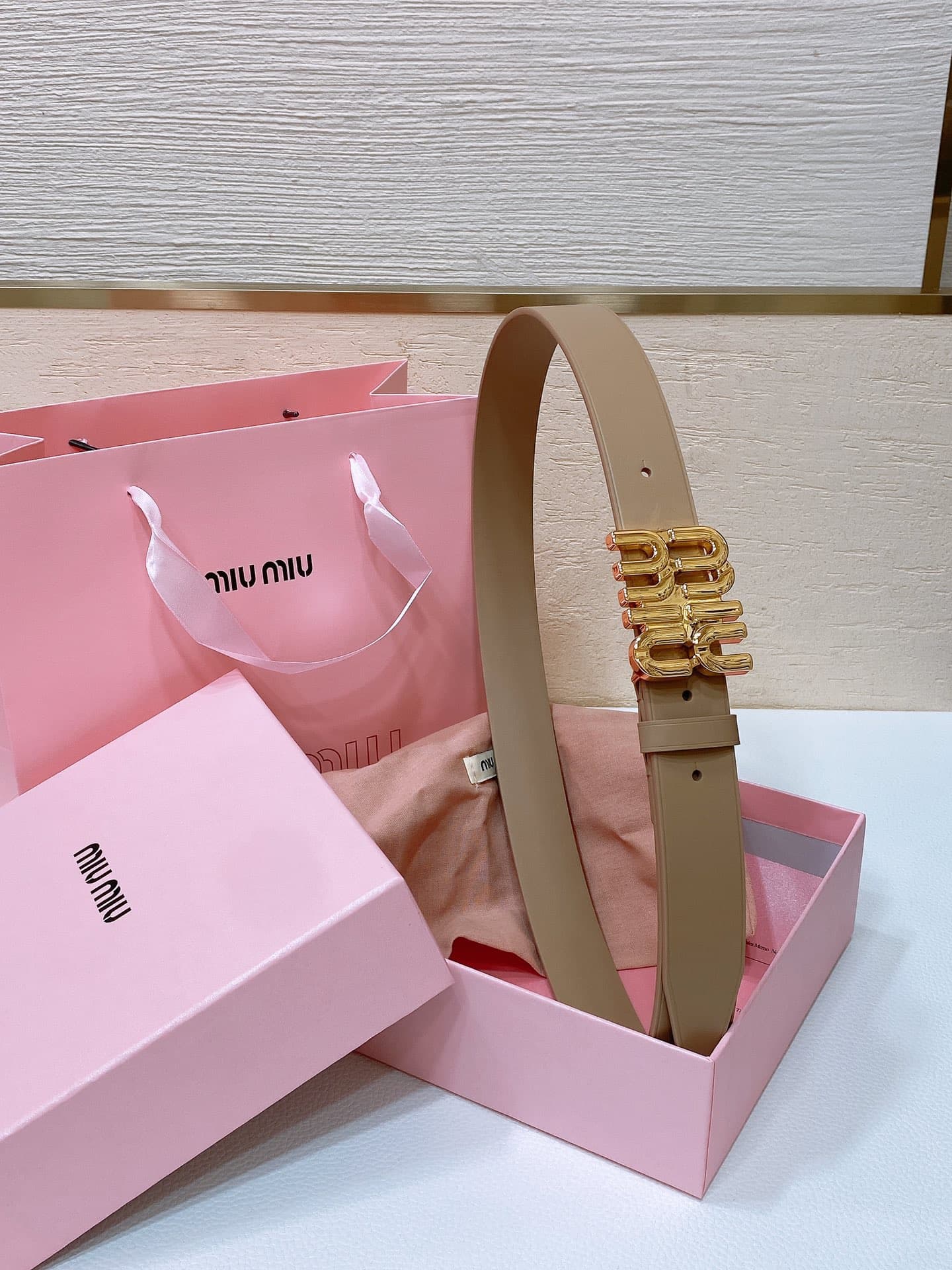 2026 Miu Miu 3.0cm Belt
