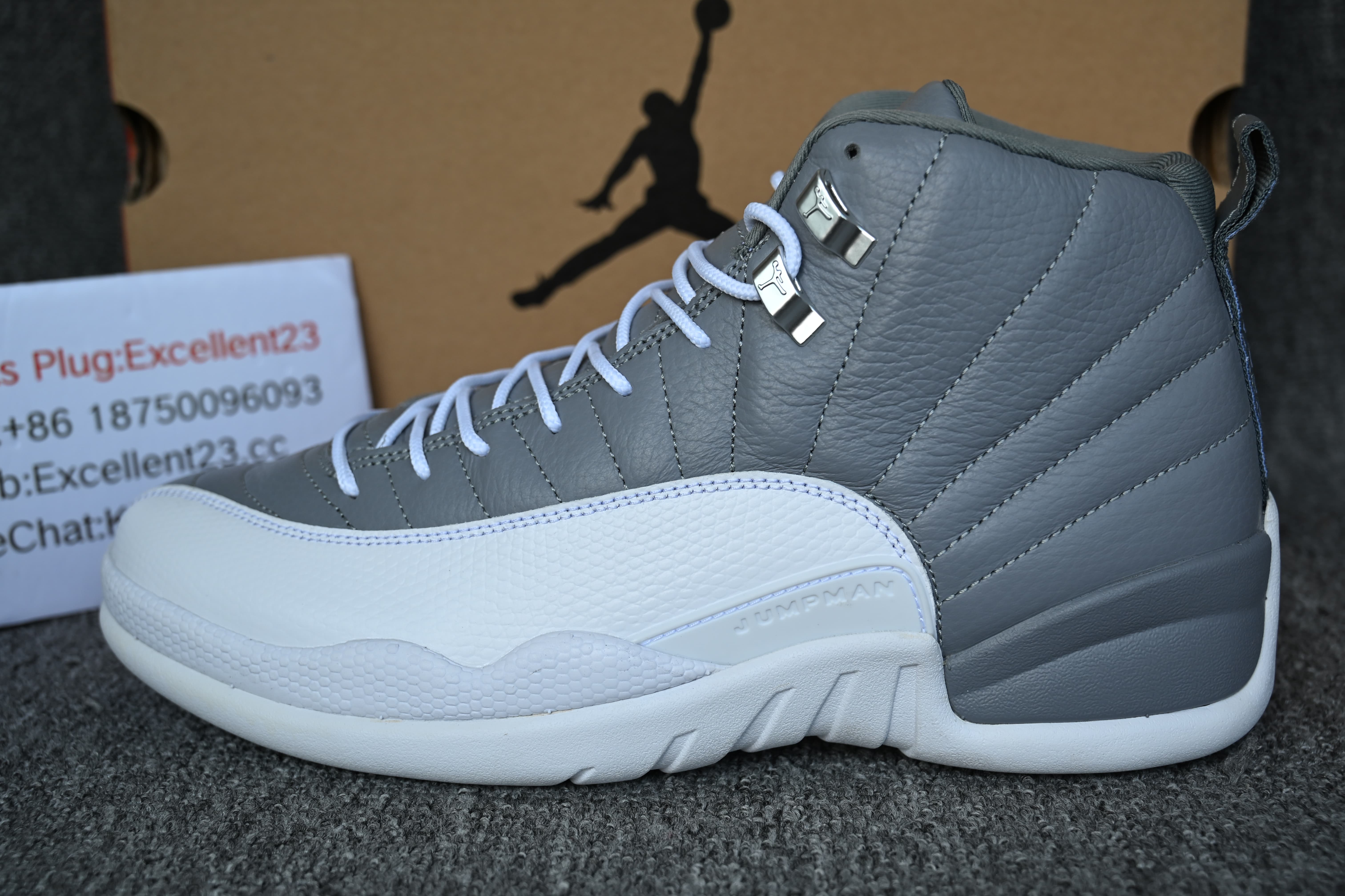 2026 Air Jordan 12 Grey White