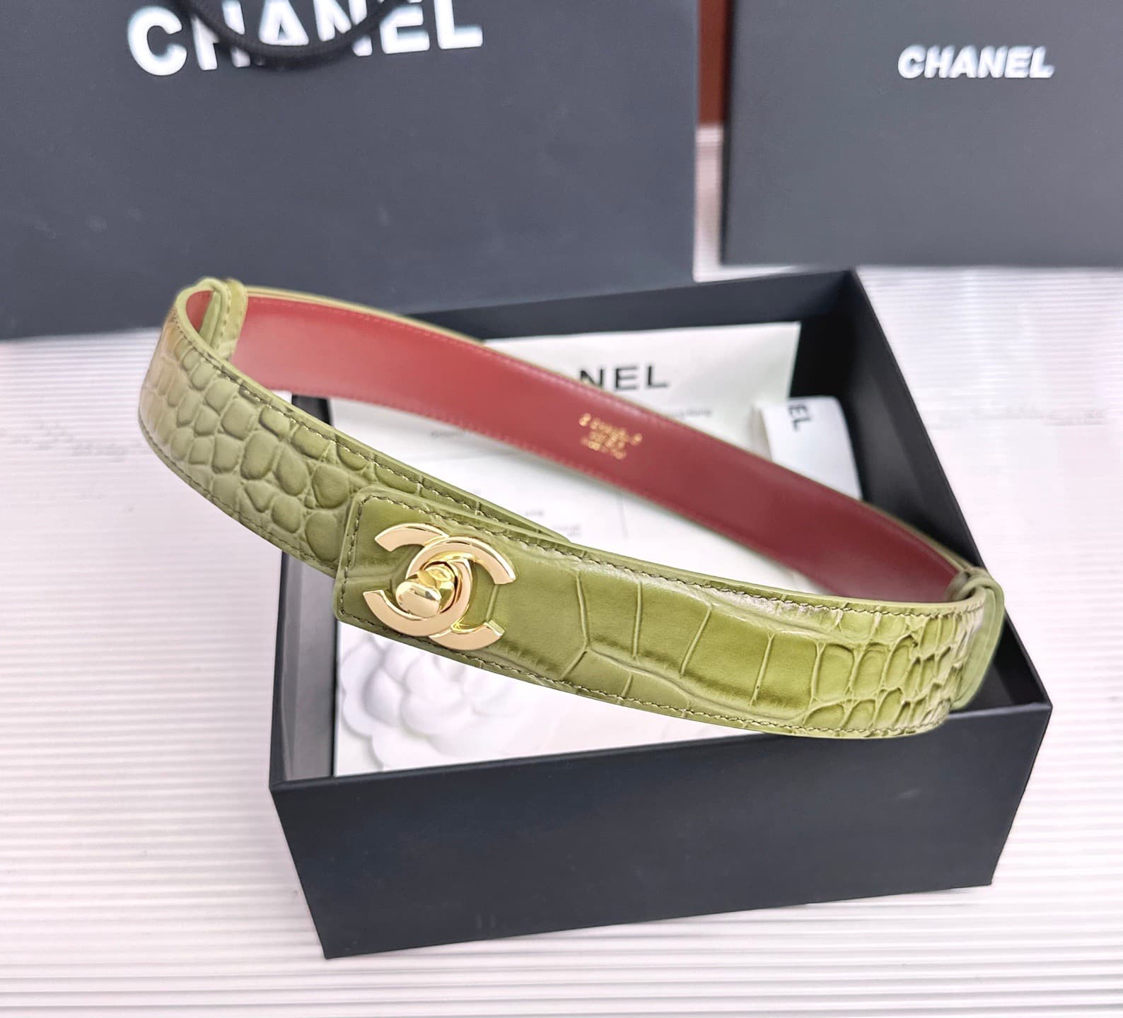 2026 Chanel 3.0cm Belt