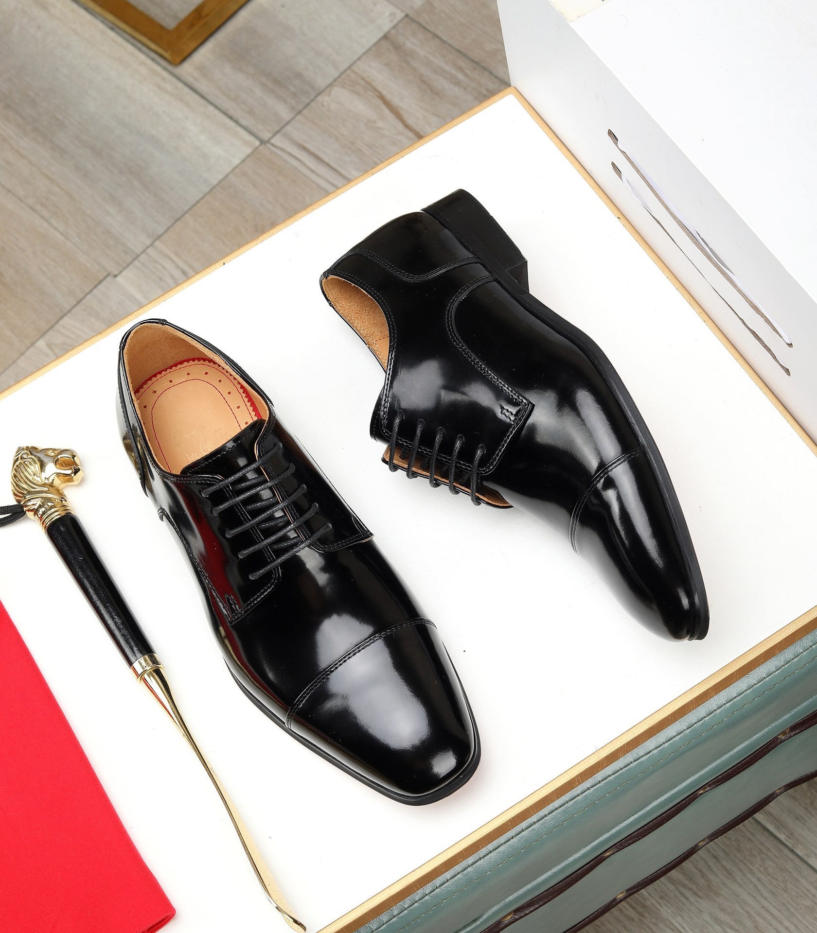 2026 CL Red Bottom Business Shoes