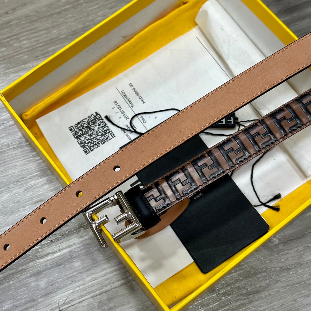 2026 Fendi 2.0cm Belt