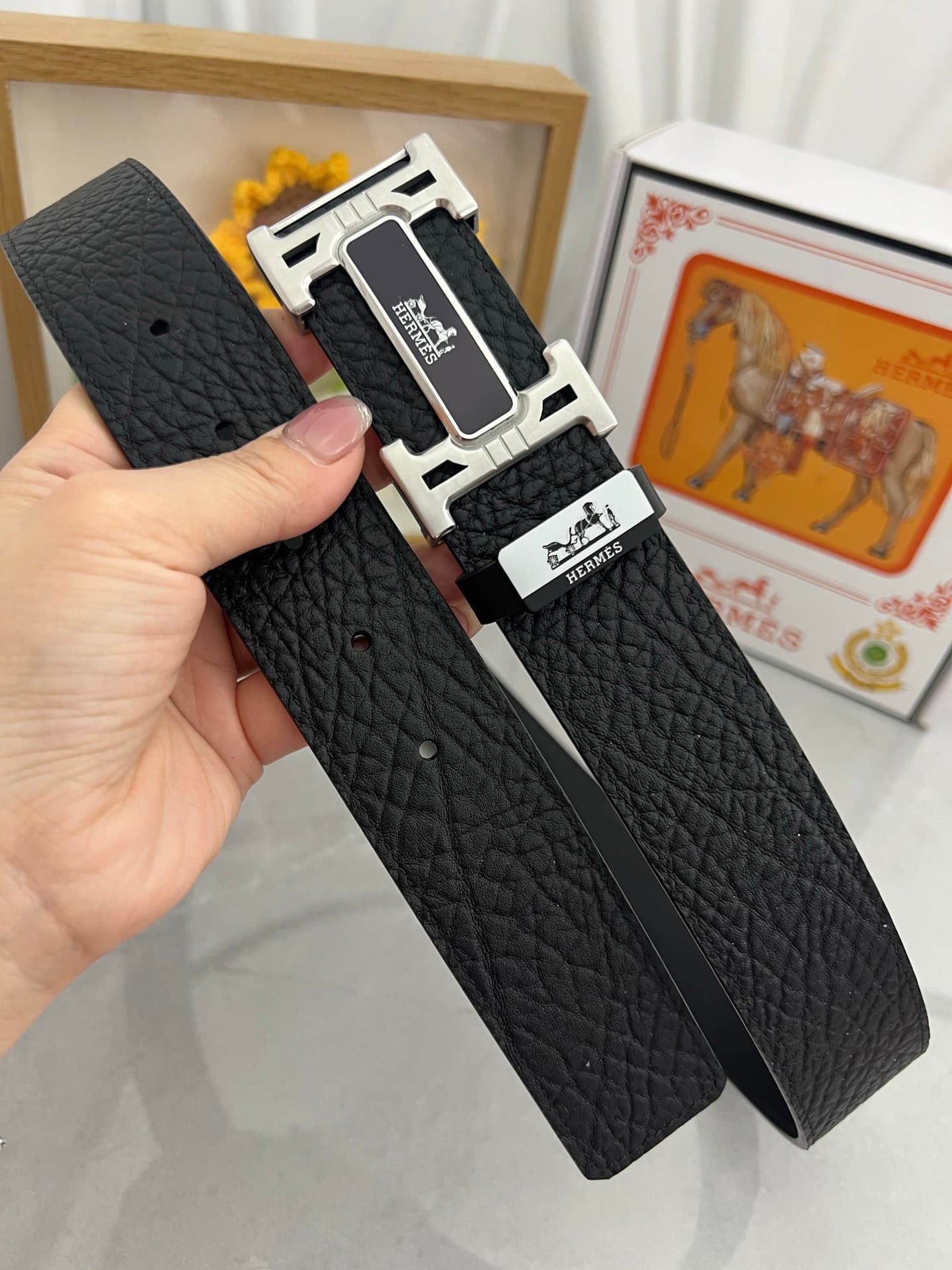 2026 Hermes 3.8cm Belt