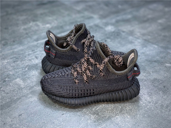 Kids Adidas Yeezy Boost 350 v2 Black Static