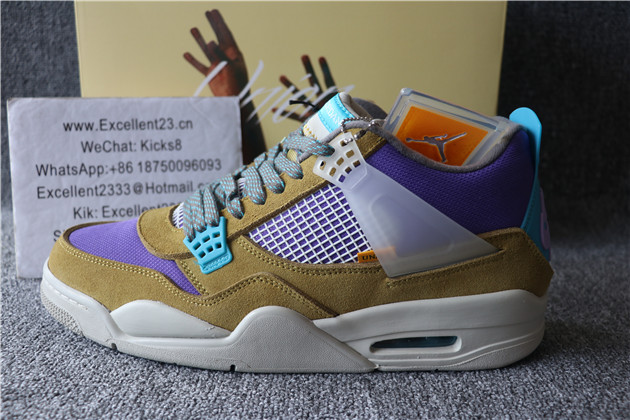 Union x Nike Air Jordan 4 Taupe Haze Purple