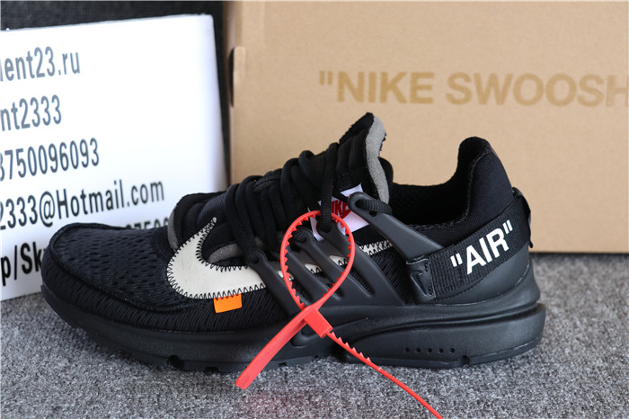 Off White X Nike Air presto 2018 Black
