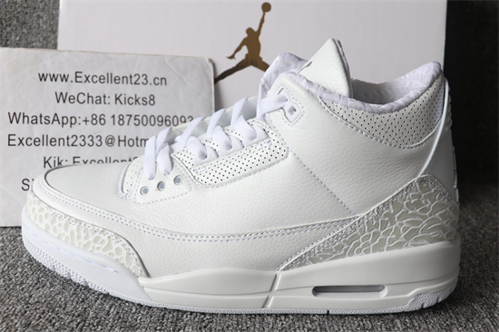 Nike Air Jordan 3 Retro Prue White