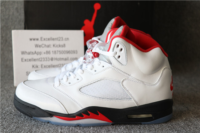 Authentic Nike Air Jordan 5 Retro Fire Red