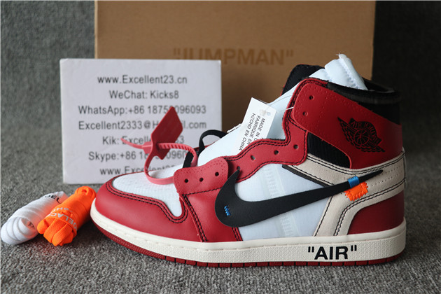 Authentic Off White X Nike Air Jordan 1 Men