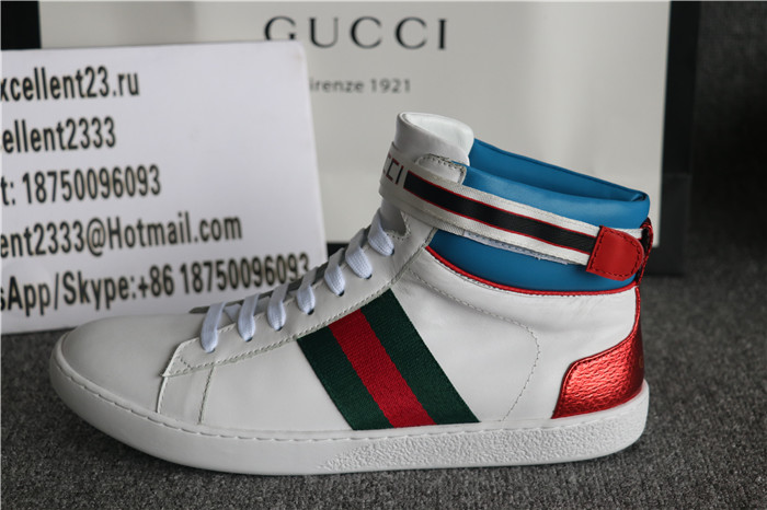 Gucci Mid White Blue Shoes