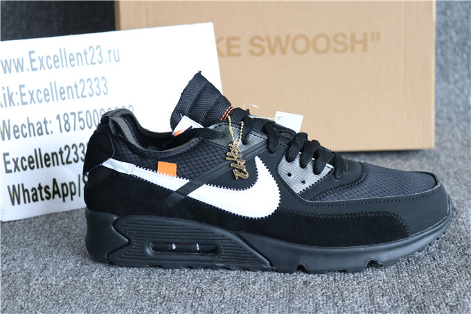 H12 Off White X Nike Air Max 90 Black