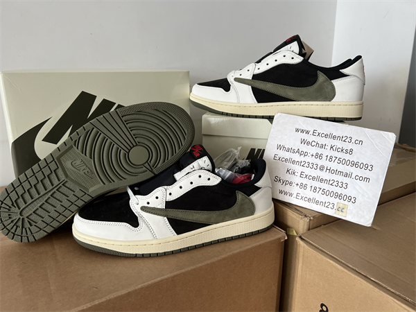 Travis Scott x Nike Air Jordan 1 Low Olive