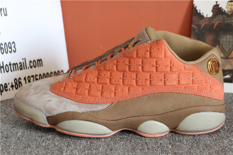 Authentic 2018 Clot X Air Jordan 13 Low Terracotta Warriors