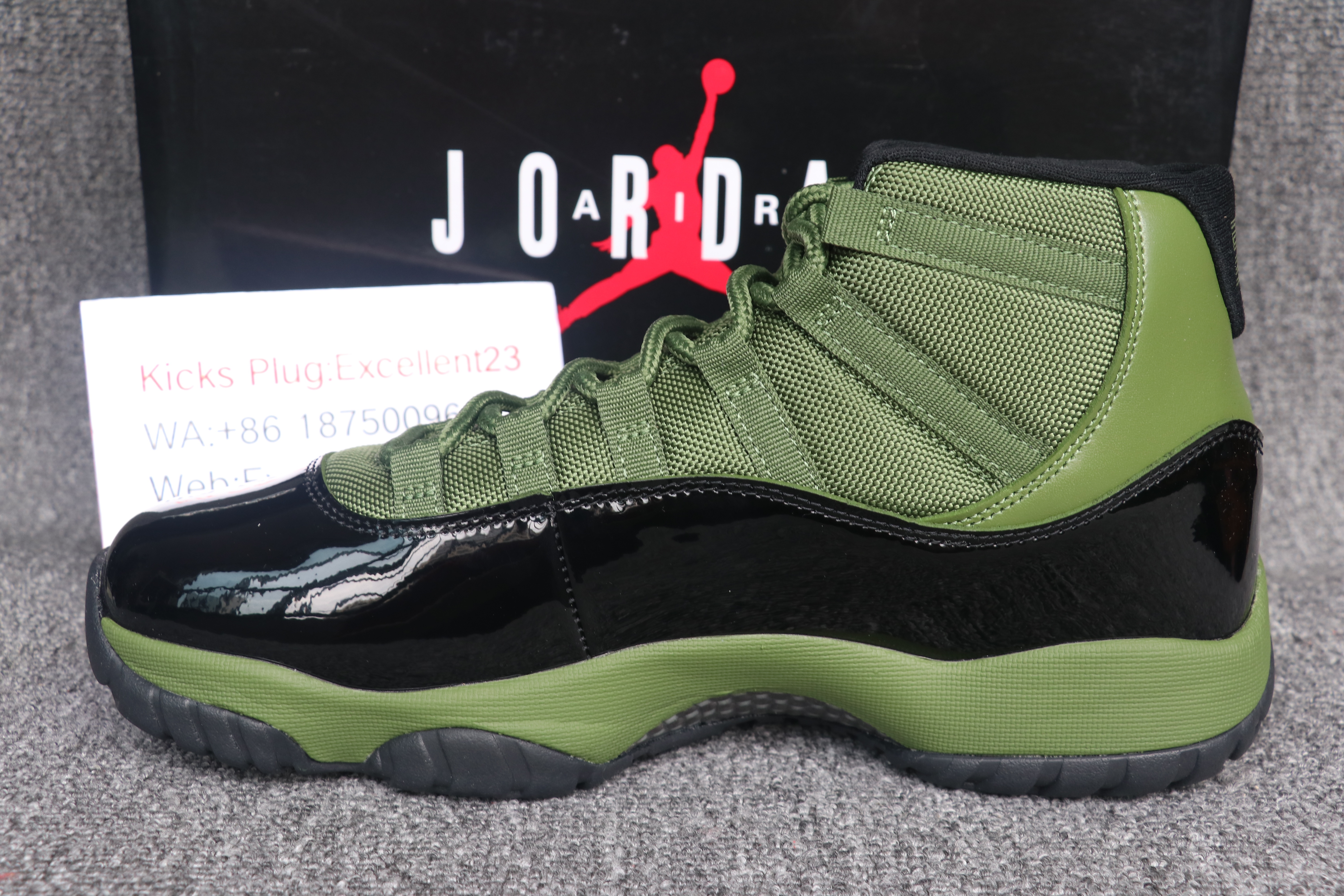 Nike Air Jordan 11 High Green Black