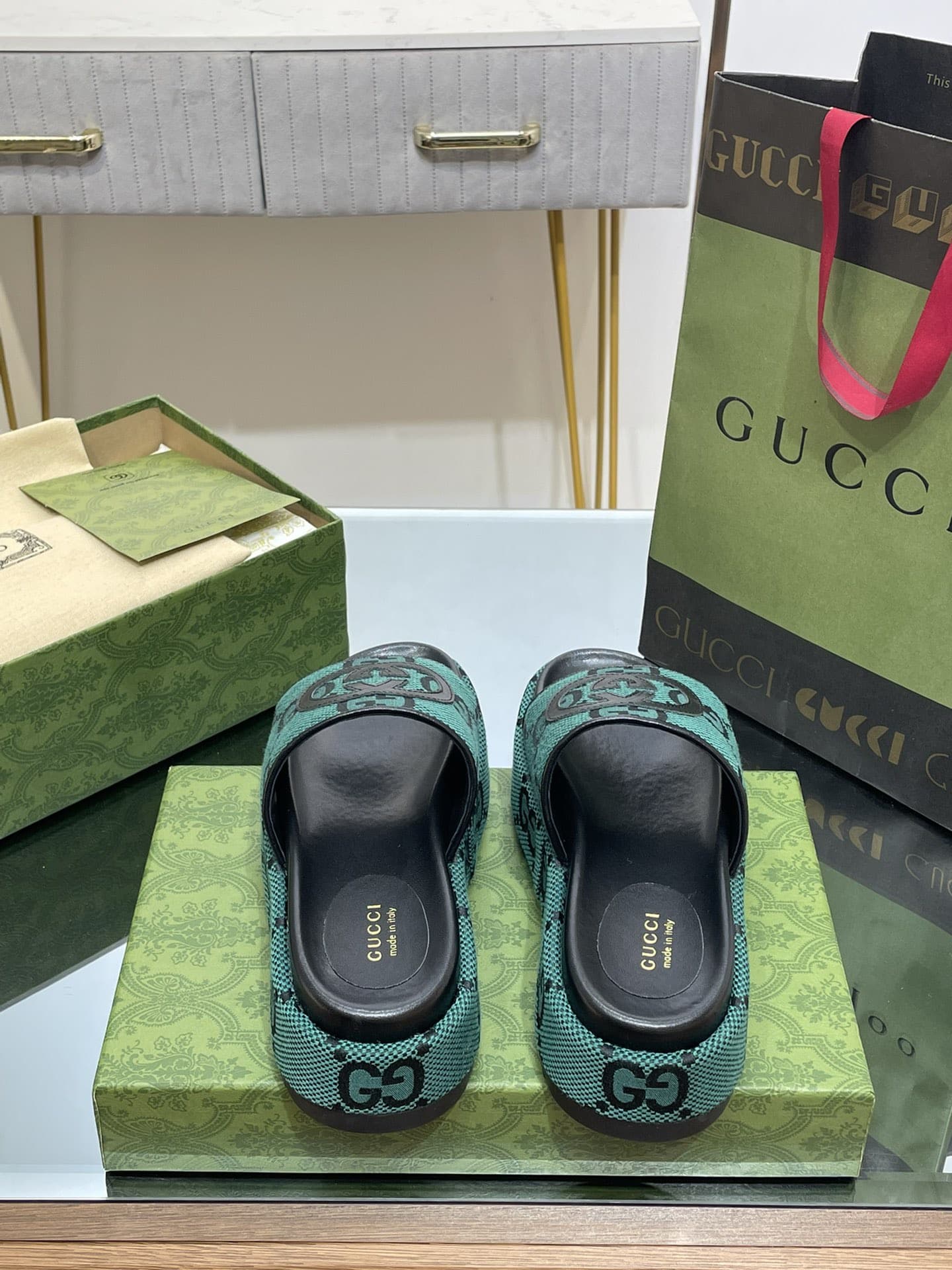 Gucci Slippers Heel High2.0cm