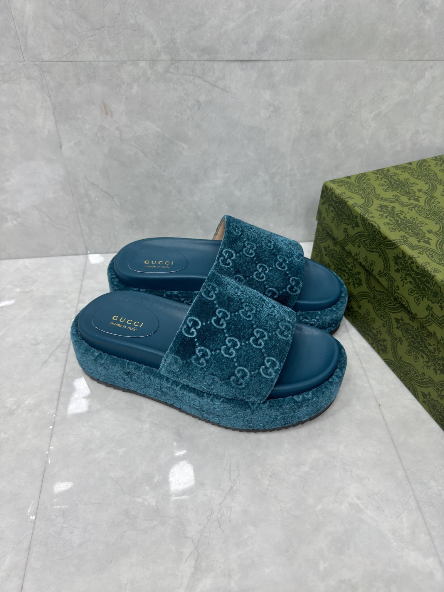 Gucci Slippers Heel High3.0cm